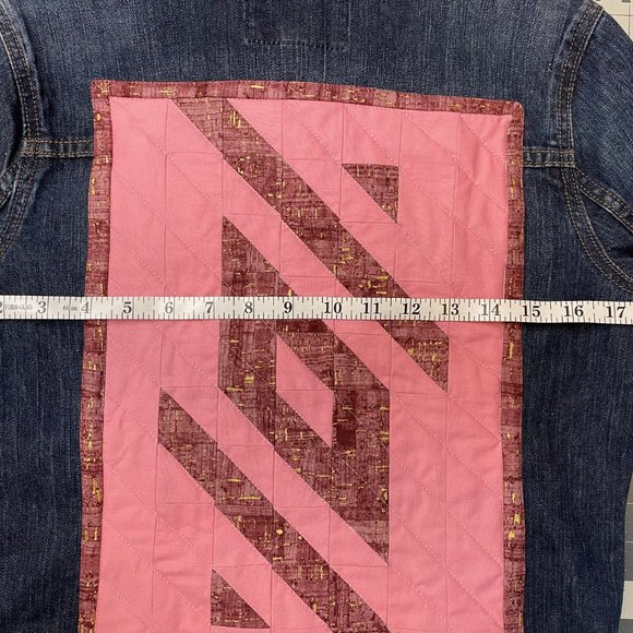 Denim Jacket with Original Patchwork Panel - Picture 7 of 13